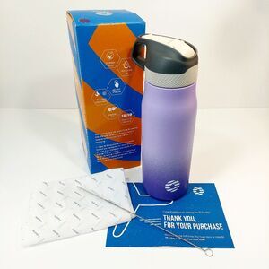 NIB FJSports 25oz Insulated Stainless Steel Sports Water Bottle (Purple Ombre)